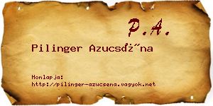 Pilinger Azucséna névjegykártya